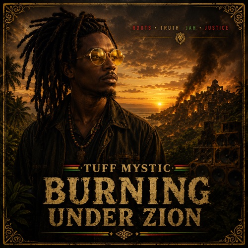 Burning Under Zion -- Tuff Mystic album cover